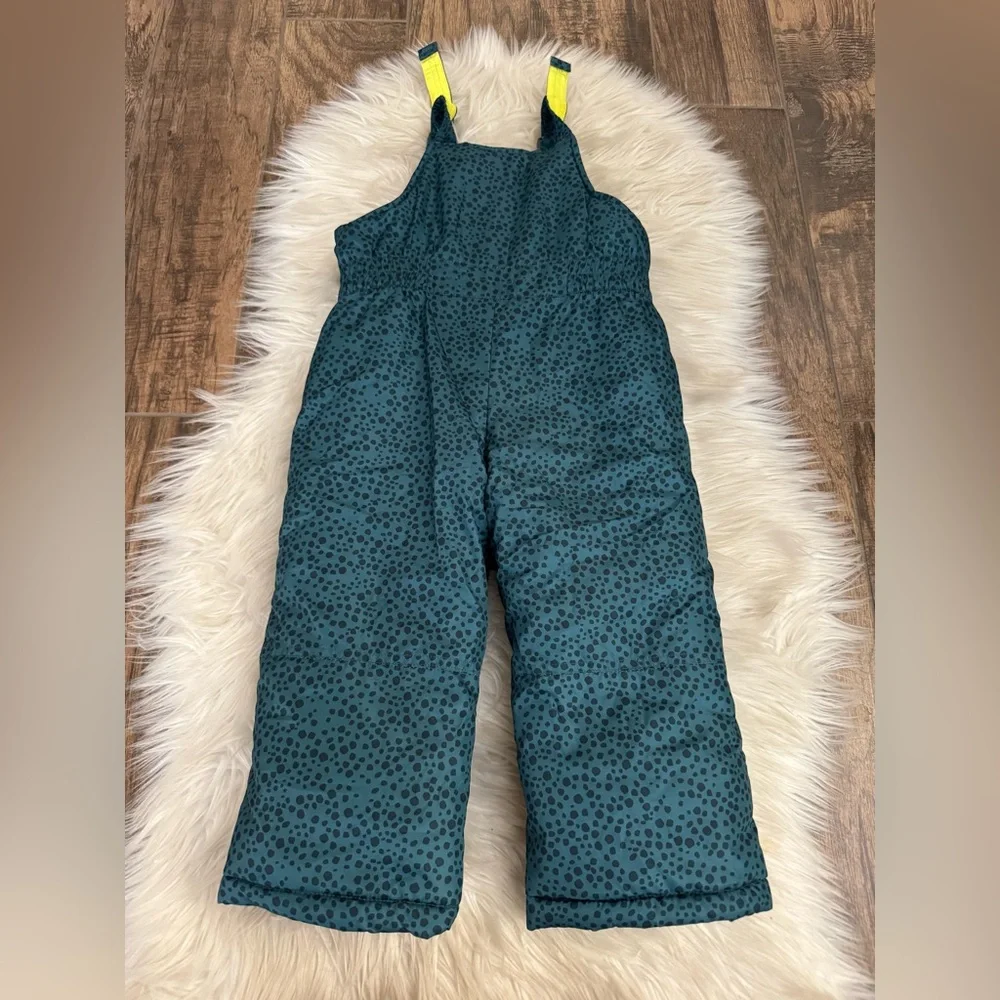 Carter’s Size‎ 3T Teal Green Bib Ski Snow Pants Polka Dot
